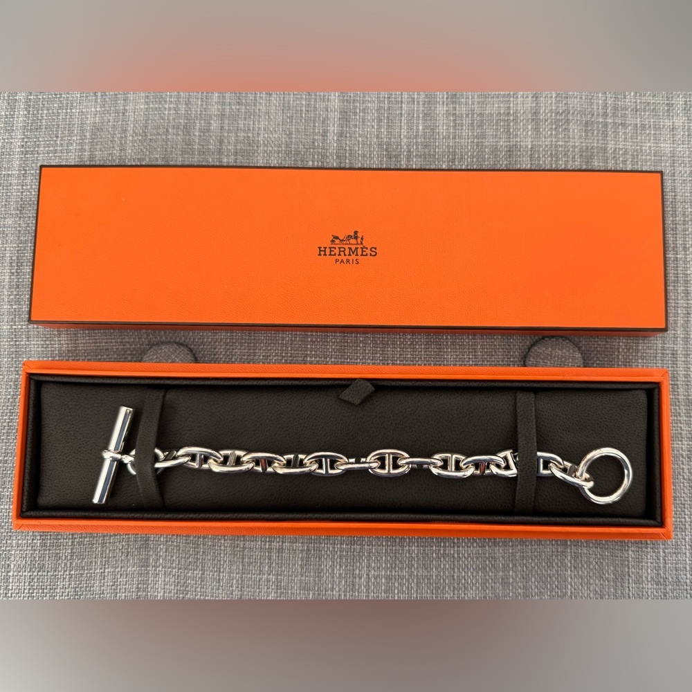 Hermes Chaine D’Ancre Silver PM Bracelet in size XS (either 13 or 14)